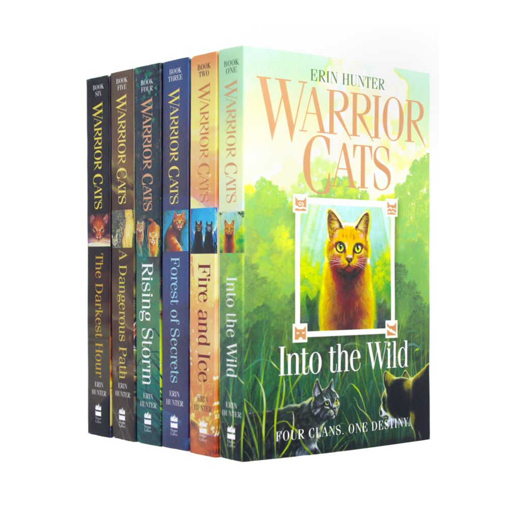 Warrior Cats  Series 1 The Prophecies Begin - 6-Book Collection by Erin Hunter for ages 8+! Perfect for young readers seeking adventure and fantasy!