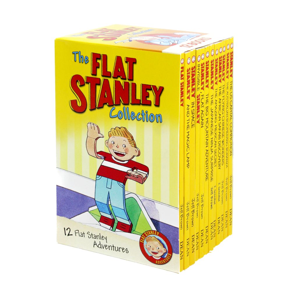 The Flat Stanley Adventure 12 Books Collection Box Set by Jeff Brown | Children's Adventure Stories, Fun Reading & Educational Books for Young Readers