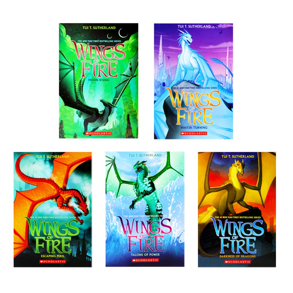 Wings of Fire The Jade Mountain Prophecy 5 Books (6-10) By Tui T. Sutherland - Ages 9-14-