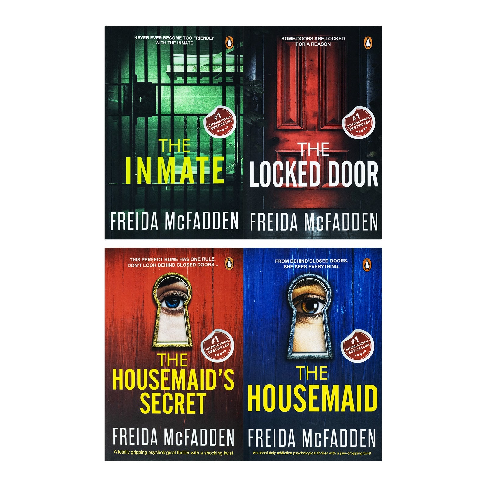 Freida Mcfadden 4 Books Set Collection ( The Housemaid Secret, The Housemaid, The Locked Door, The Inmate)