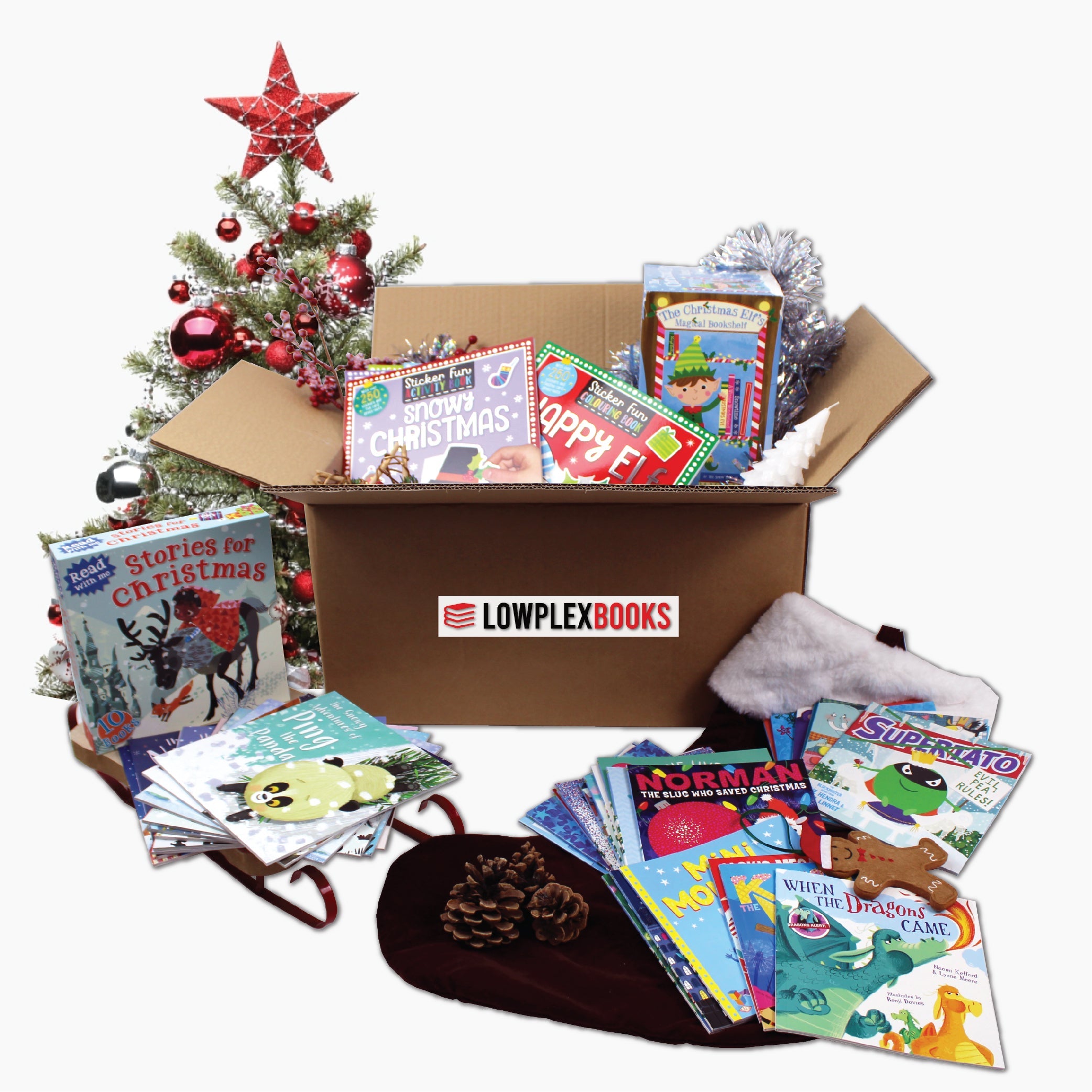 Children's Christmas Gift Box 40 Books Collection Set - Cost Of Living Special