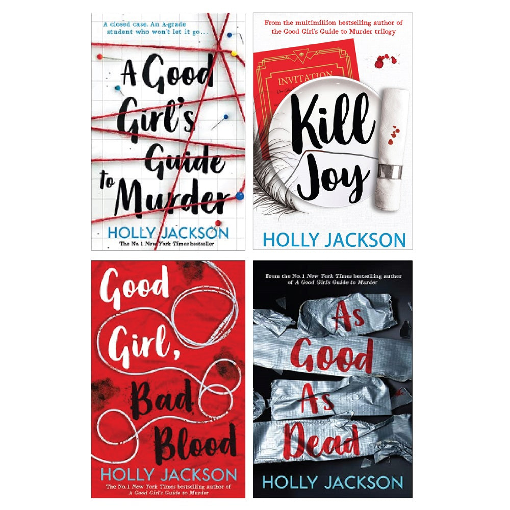 Holly Jackson 4 Books Collection Set in Paperback by Holly Jackson: Good Girl Bad Blood, Kill Joy & More - Mystery,Thriller for Ages 12+ Young Readers