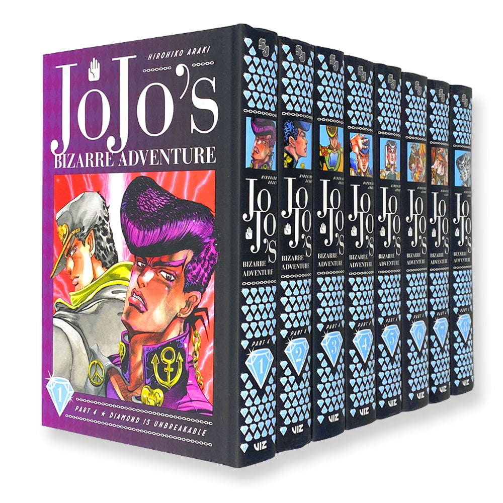 Jojos Bizarre Adventure Part 4 Diamond Is Unbreakable Vol 1-8 Collection 8 Books Set