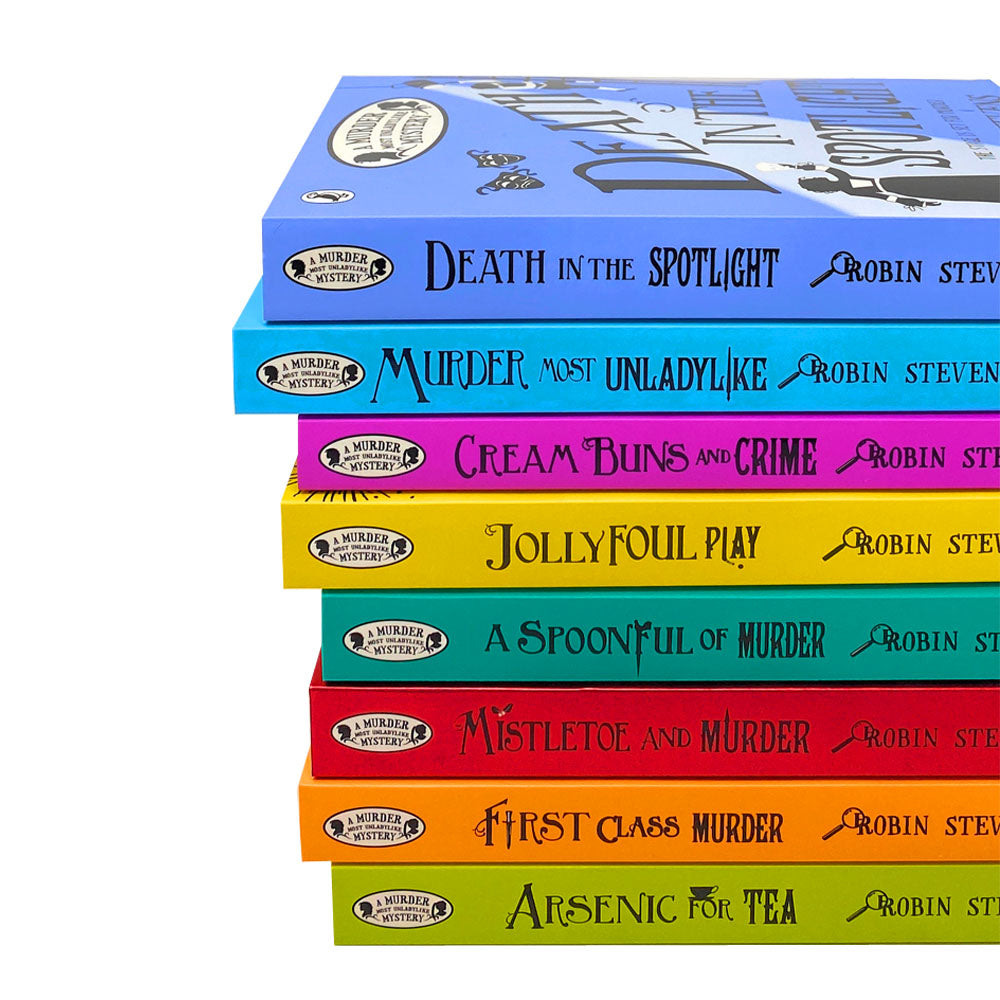 Robin Stevens A Murder Most Unladylike 8 Paperback Book Set Collection– Mystery, Murder, Detective Adventure, Suspense & Fun Stories for Young Readers