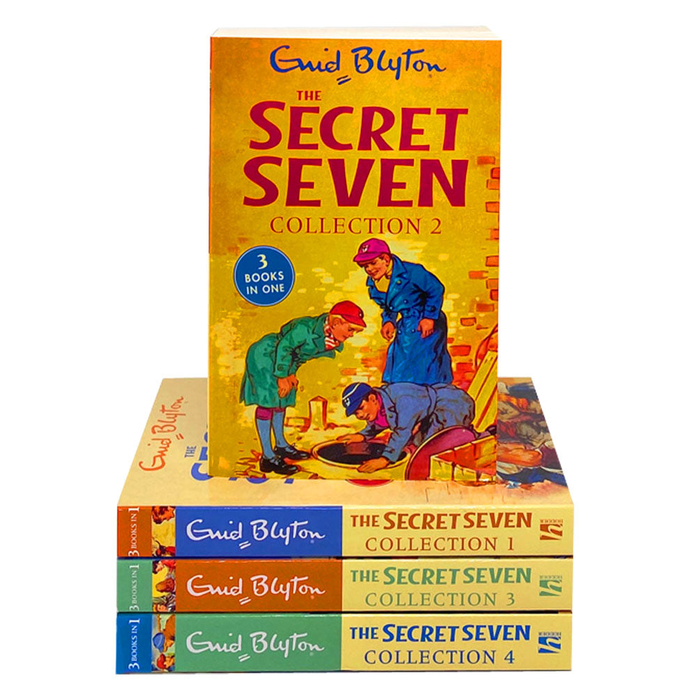 Enid Blyton The Secret Seven 12 Stories in 4, 4 Books Collection Set