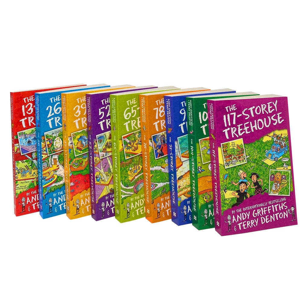 The 13 Storey Treehouse Collection 9 Books Set By Andy Griffiths & Terry Denton