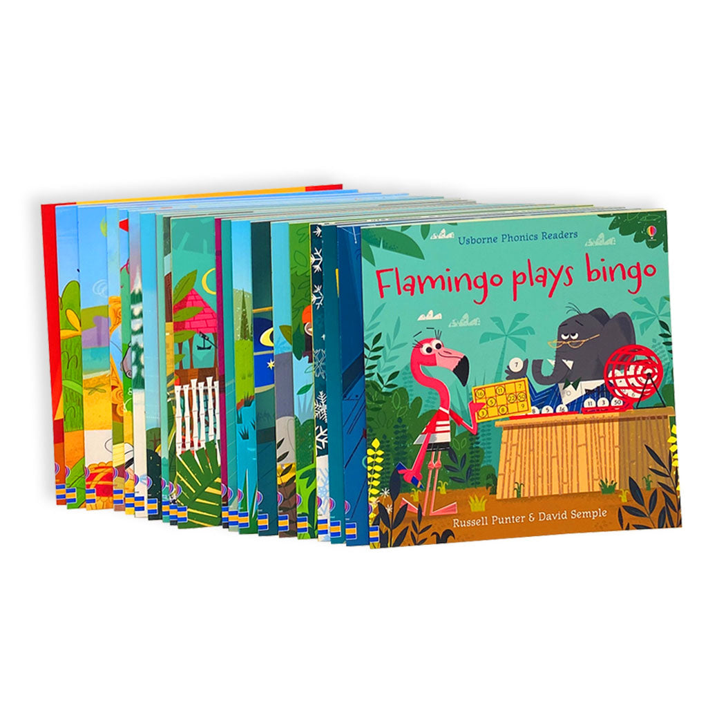 Usborne My First Phonics Reading Library Book Set – 20 Books Collection with Free Online Audio – Early Learning & Reading for Kids