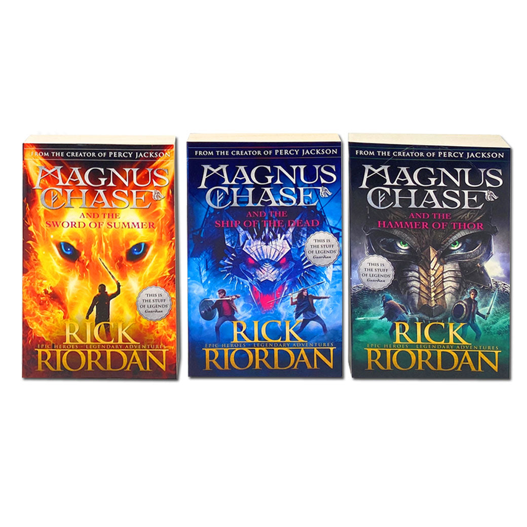 Magnus Chase and the Gods of Asgard Series Collection 3 Books Set By Rick Riordan