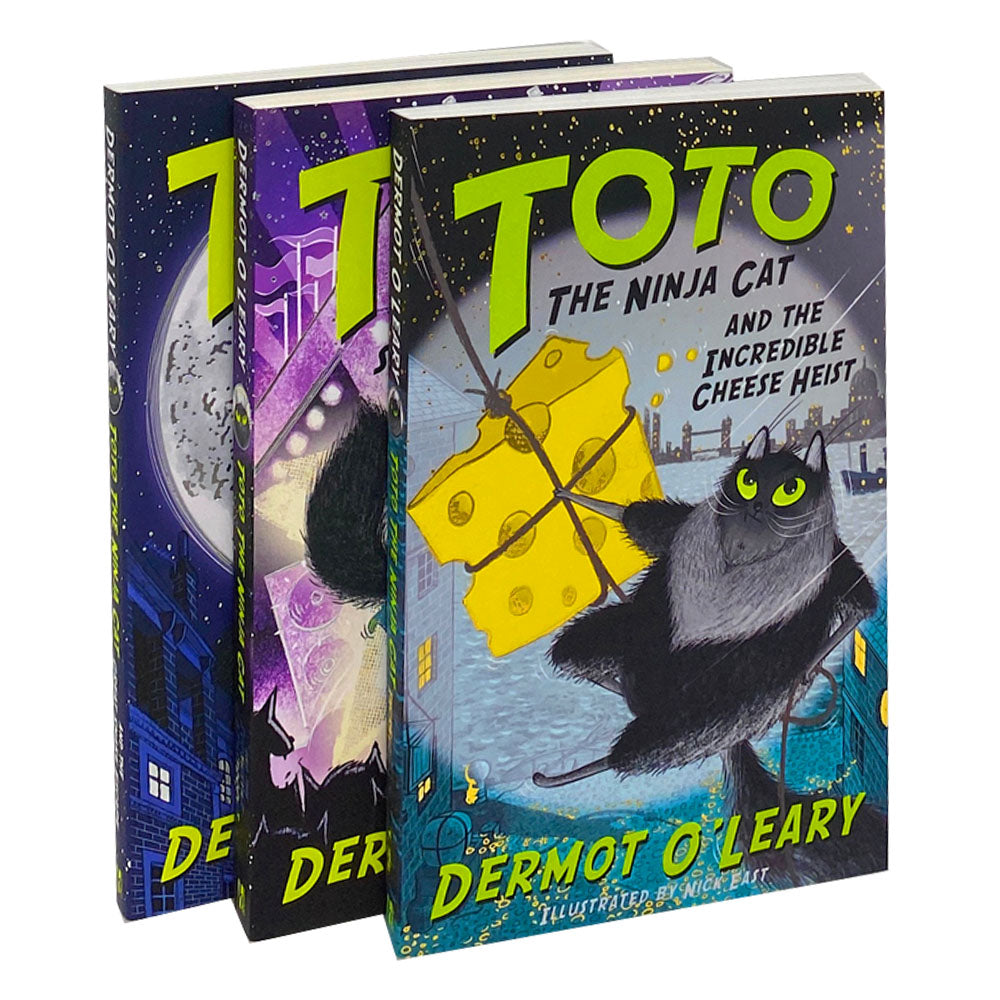 Toto the Ninja Cat Series 3 Books Collection Set By Dermot OLeary