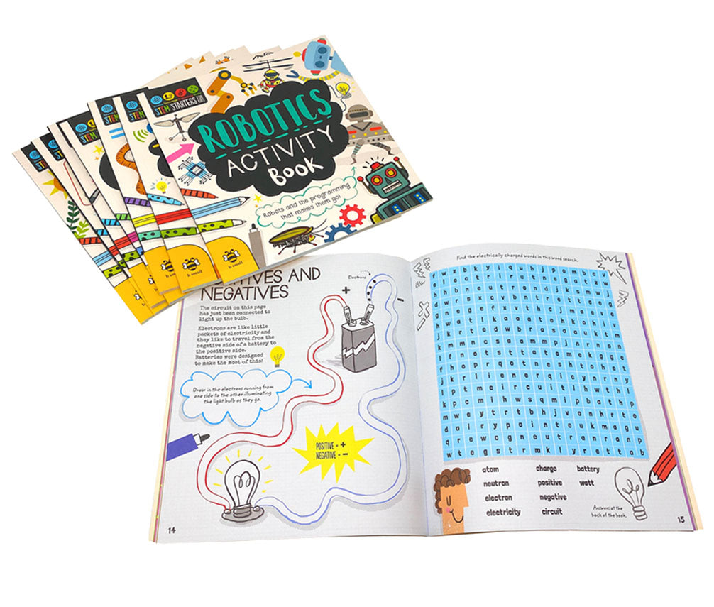 Stem Educational Activity 8 books set, Stem Starters For Kids,  Maths, Engineering, Meteorology,...