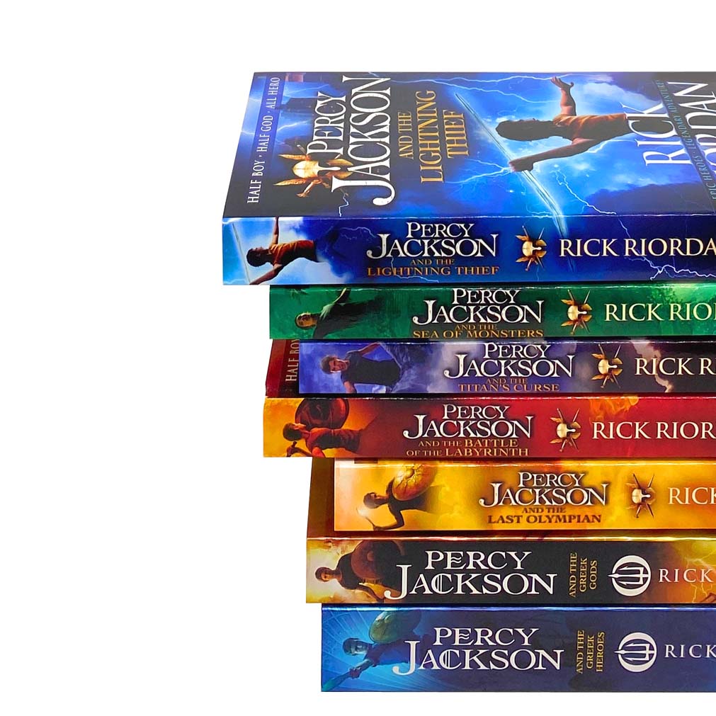 Percy Jackson & the Olympians 7-Book Collection: Illustrated Edition by Rick Riordan - Greek Mythology, Fantasy Series, Adventure Books for Kids 8+