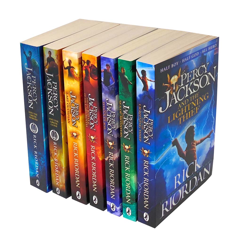 Percy Jackson & the Olympians 7-Book Collection: Illustrated Edition by Rick Riordan - Greek Mythology, Fantasy Series, Adventure Books for Kids 8+