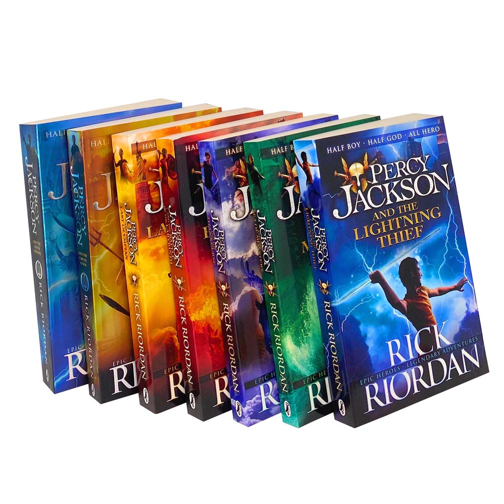 Percy Jackson & the Olympians 7-Book Collection: Illustrated Edition by Rick Riordan - Greek Mythology, Fantasy Series, Adventure Books for Kids 8+