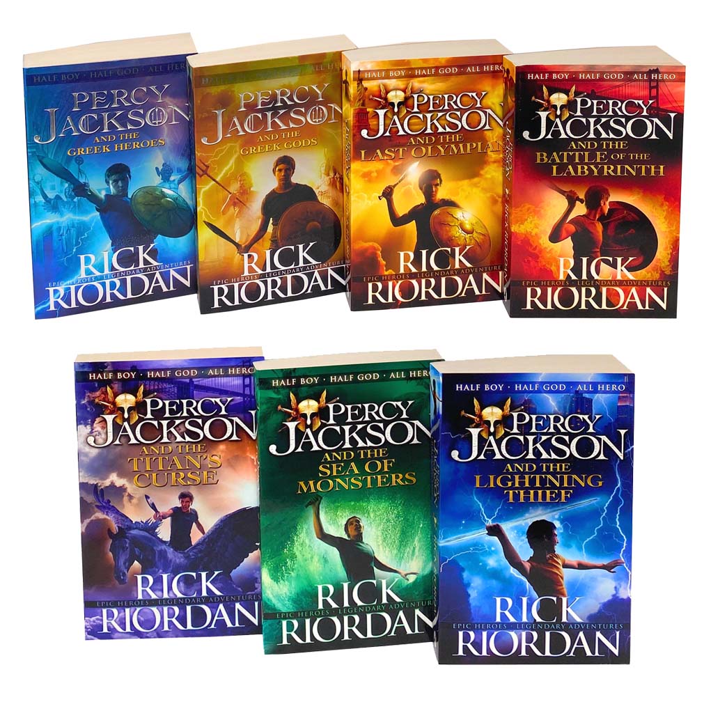 Percy Jackson & the Olympians 7-Book Collection: Illustrated Edition by Rick Riordan - Greek Mythology, Fantasy Series, Adventure Books for Kids 8+