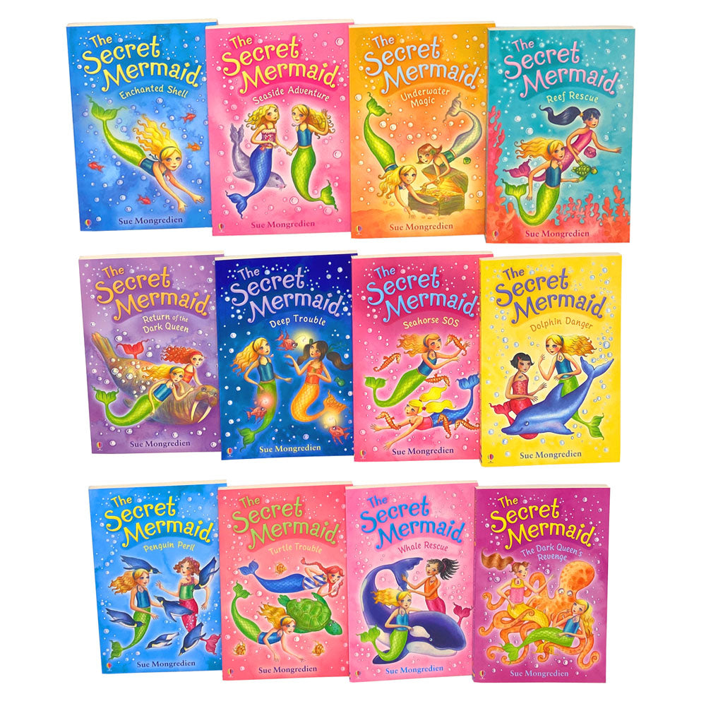 The Secret Mermaid Collection Sue Mongredien 12 Books Set - Seaside Adventure