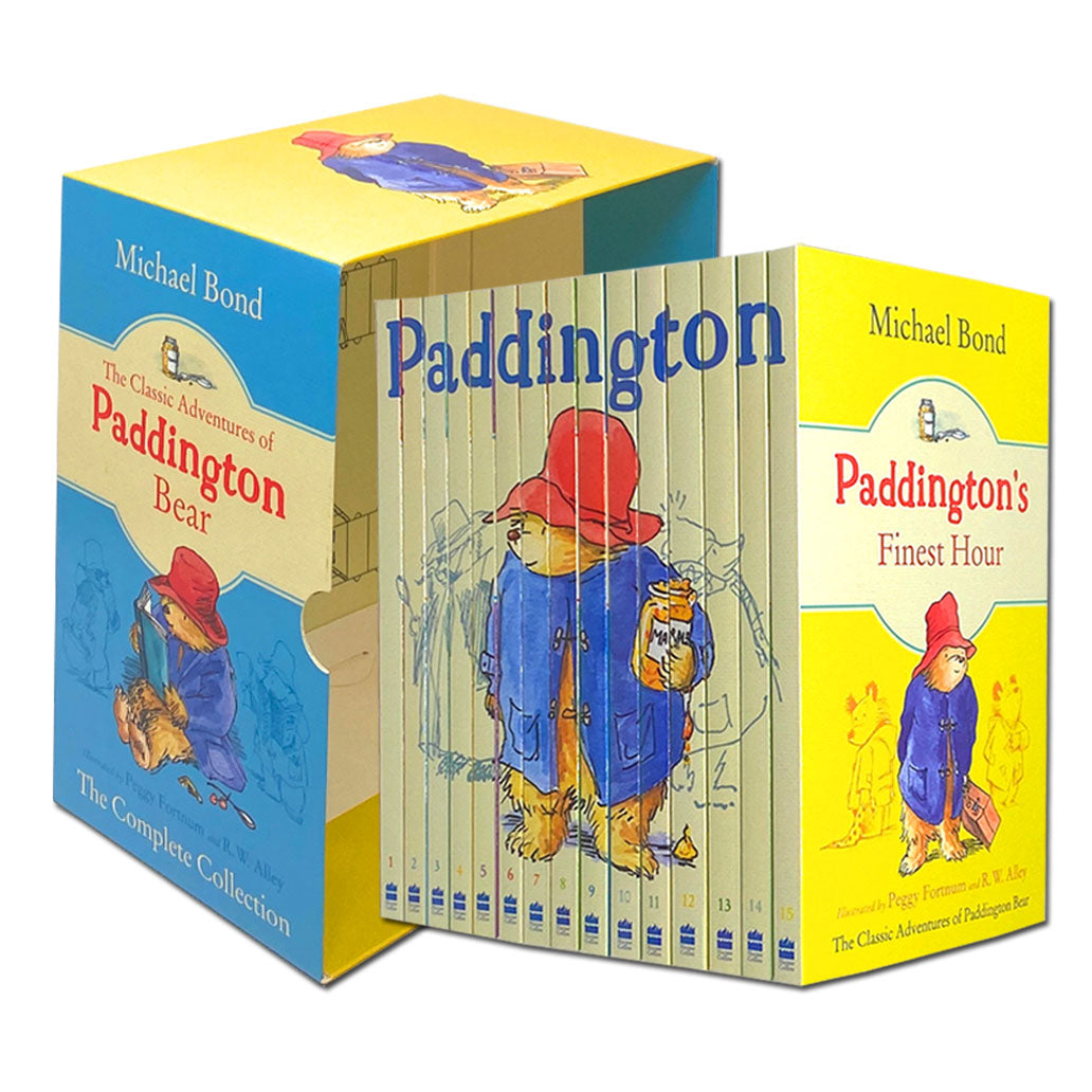 The Classic Adventures of Paddington Bear 15 Books Box Set by Michael Bond – Beloved Tales, Adventure, Family Stories & Illustrated for Young Readers