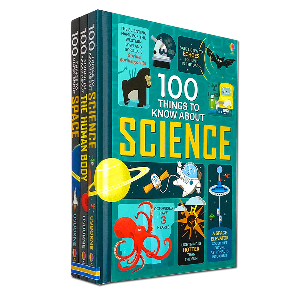 100 Things to Know About Space, Science, and the Human Body: 3-Book Collection by Alex Frith, Jerome Martin & Alice James