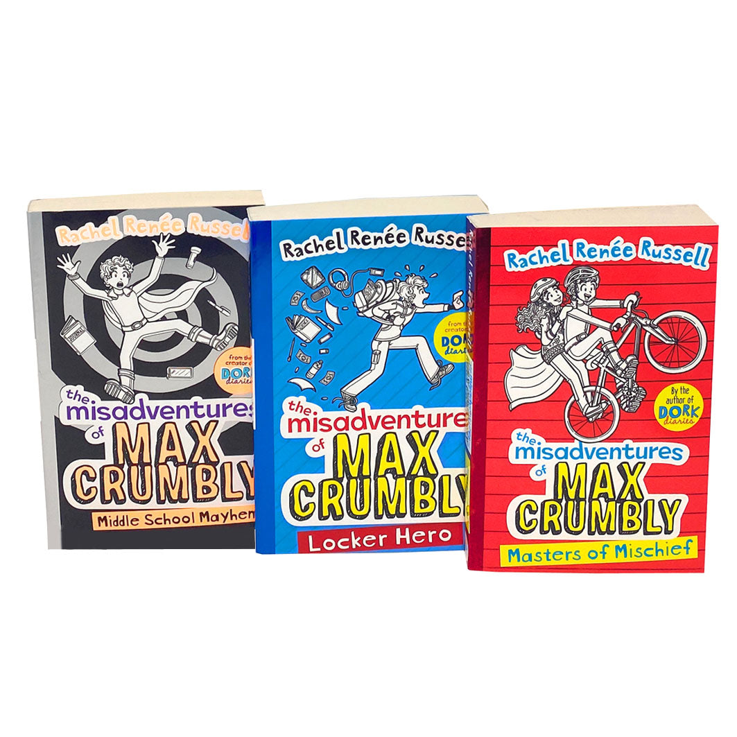 The Misadventures of Max Crumbly Series 3 Books Collection Set By Rachel Renee