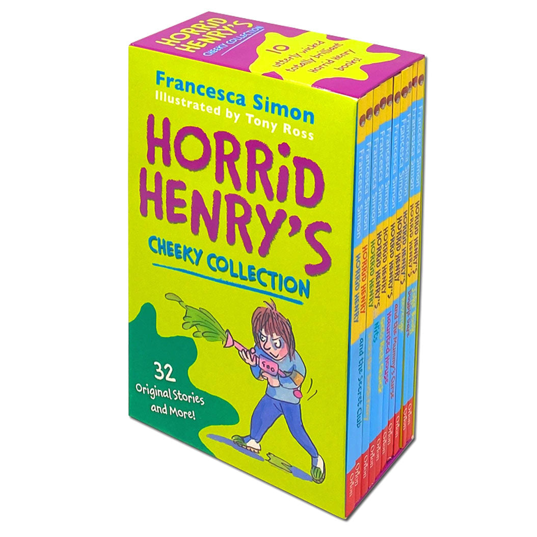 Horrid Henry's Cheeky Collection 10 Books Box Set for Young Readers by Francesca Simon - Paperback Children's Humour, Ages 6+