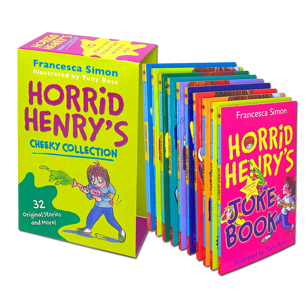 Horrid Henry's Cheeky Collection 10 Books Box Set for Young Readers by Francesca Simon - Paperback Children's Humour, Ages 6+