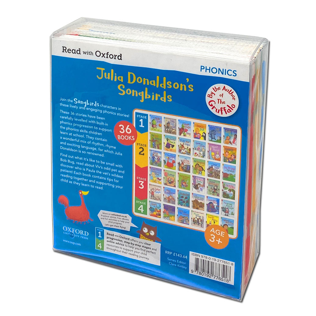 Julia Donaldson's Songbirds Phonics Collection – 36 Books (Stage 1-4)! Engaging Stories to Boost Literacy & Learning, Perfect for children 4-7 years