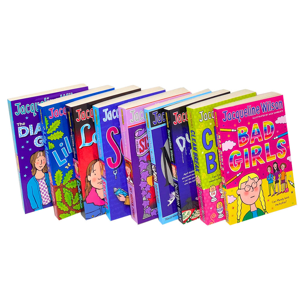 Jacqueline Wilson 9 Books Collection Set – Popular Children's Fiction: Bad Girls, Clean Break, My Sister Jodie & More | Family, Friendship & Fun