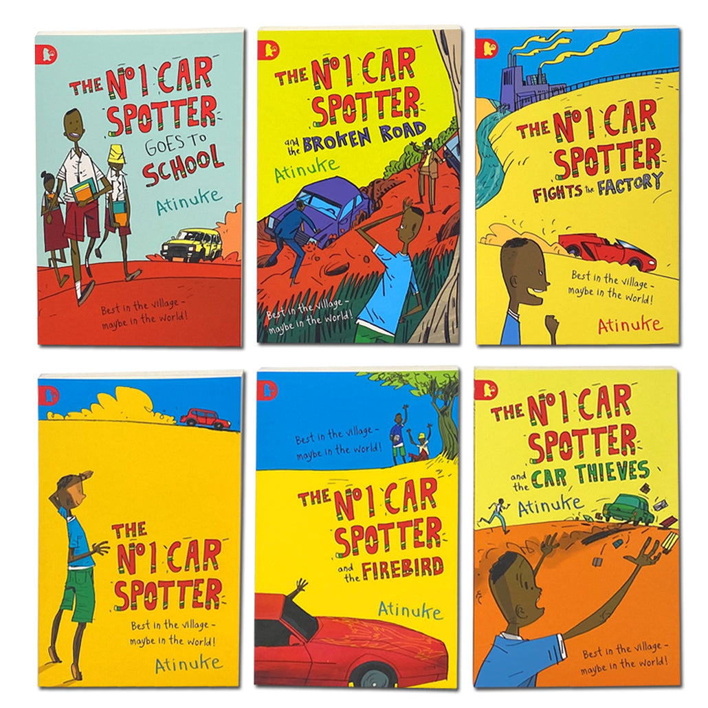 The No. 1 Car Spotter Series 6 Books Collection Box Set by Atinuke