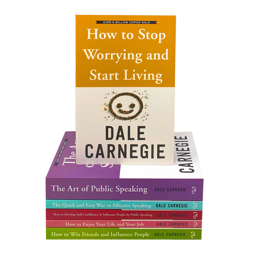 Dale Carnegie Personal Development 6 Books Collection Set Art of Public Speaking