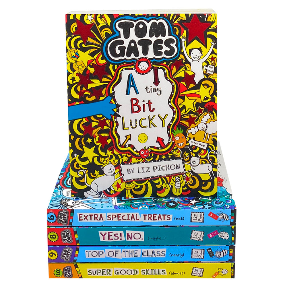 Tom Gates 5 Books Collection Set By Liz Pichon Series 2 (6-10) | Fun & Humorous Stories for Kids | Adventure, Creativity & School Life (Paperback)