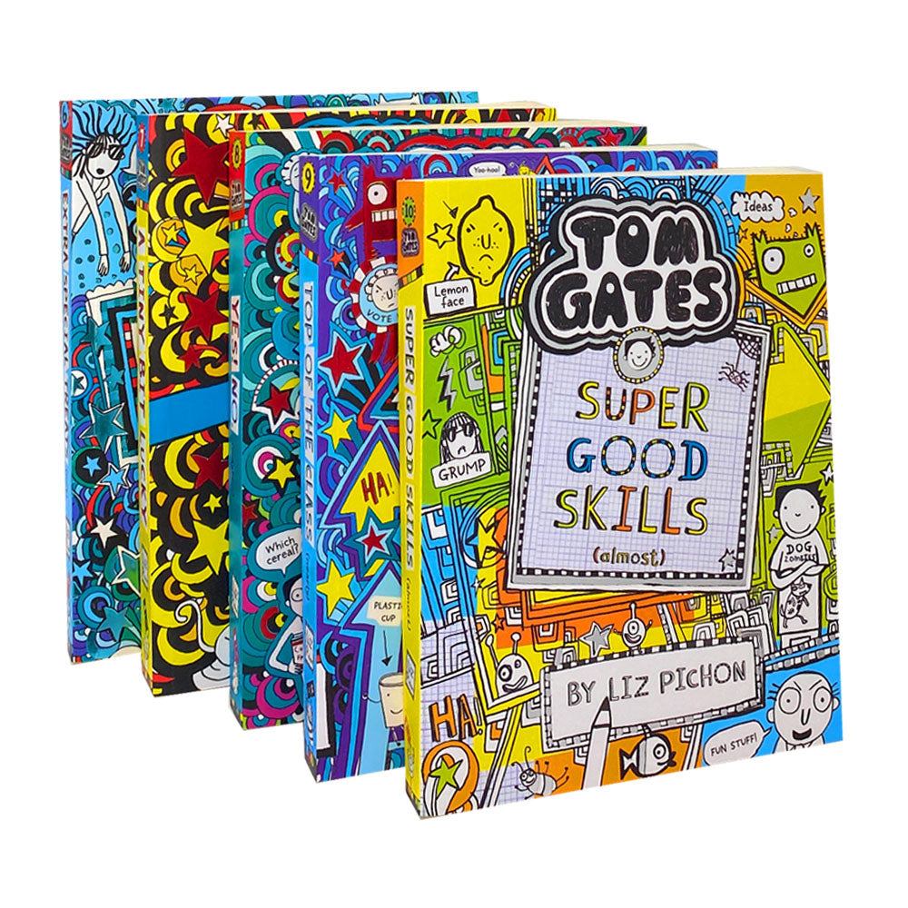 Tom Gates 5 Books Collection Set By Liz Pichon Series 2 (6-10) | Fun & Humorous Stories for Kids | Adventure, Creativity & School Life (Paperback)