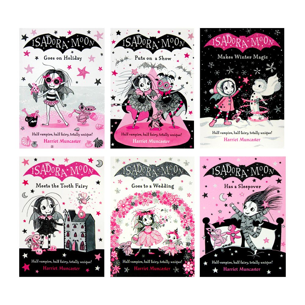 Harriet Muncaster Isadora Moon series 7 Books Set Collection, Goes Camping - Fun Paperback Adventure, Fantasy, Fiction for Kids & Young Readers!