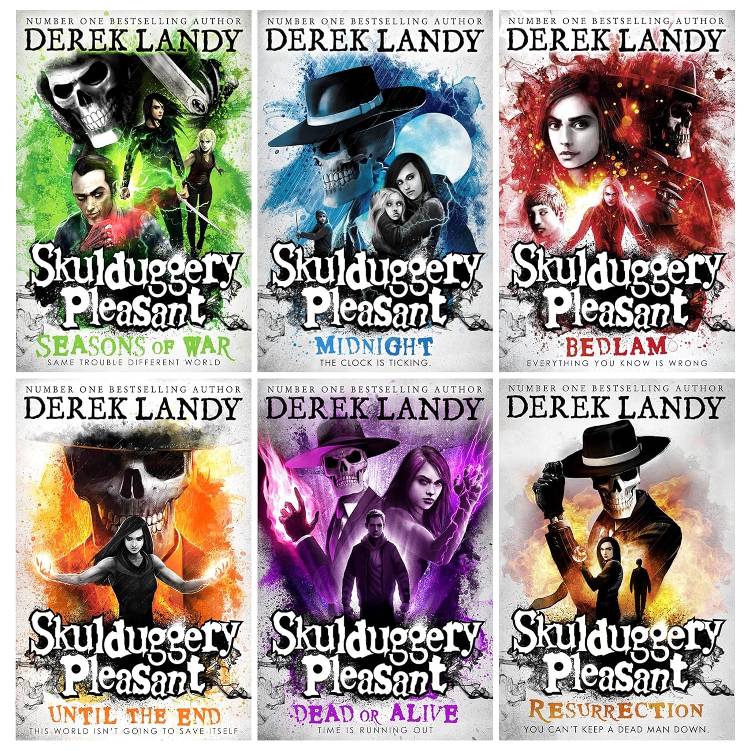 Derek Landy Skulduggery Pleasant Series 6 Books Collection Set  (Book 10 - 15)