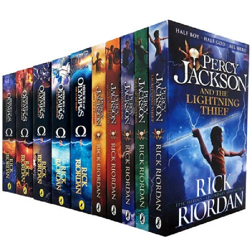 Heroes of Olympus & Percy Jackson Series Collection 10 Books Set by Rick Riordan