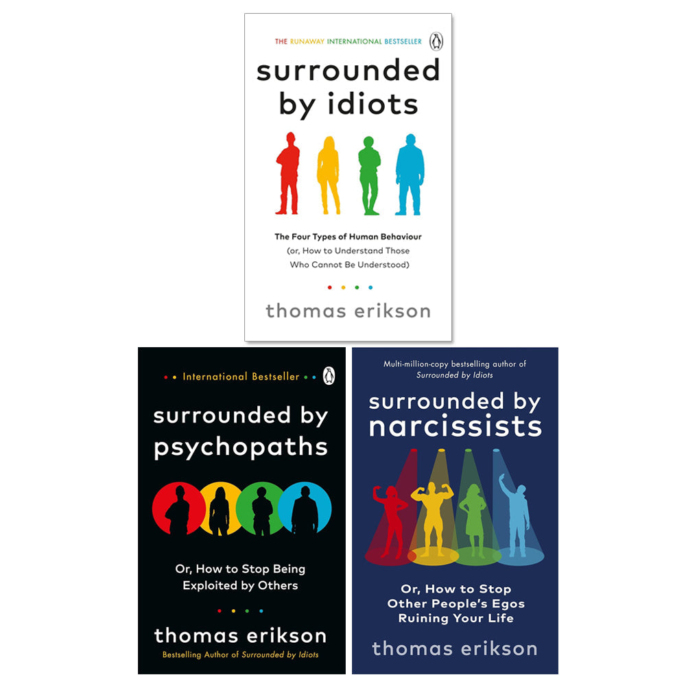 Thomas Erikson 3 books set ( Surrounded by Psychopaths, Surrounded by Idiots, Surrounded by Narcissists)