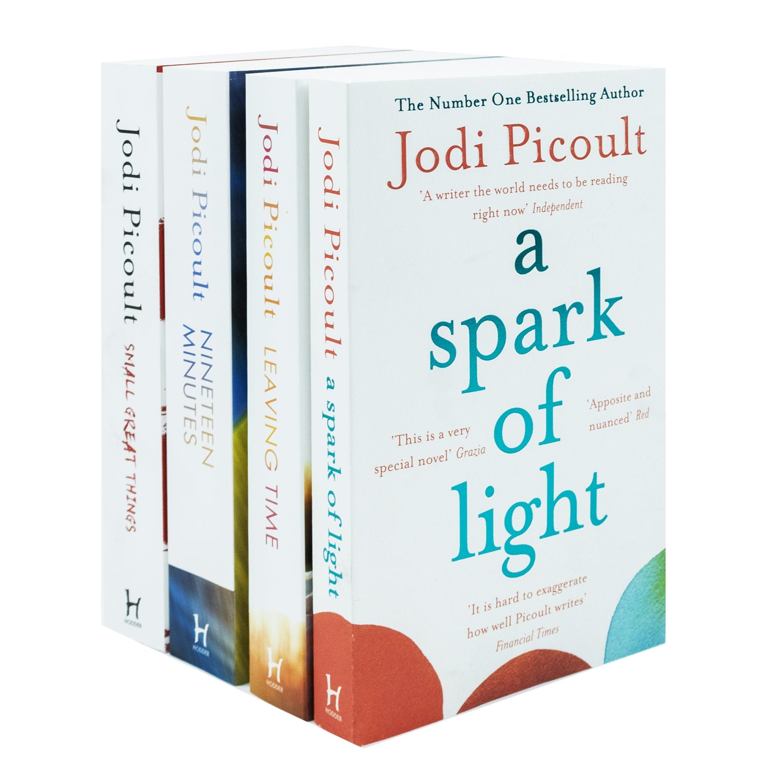 Jodi Picoult Collection 4 Books Set (A Spark of Light, Leaving Time, Nineteen Minutes, Small Great Things)