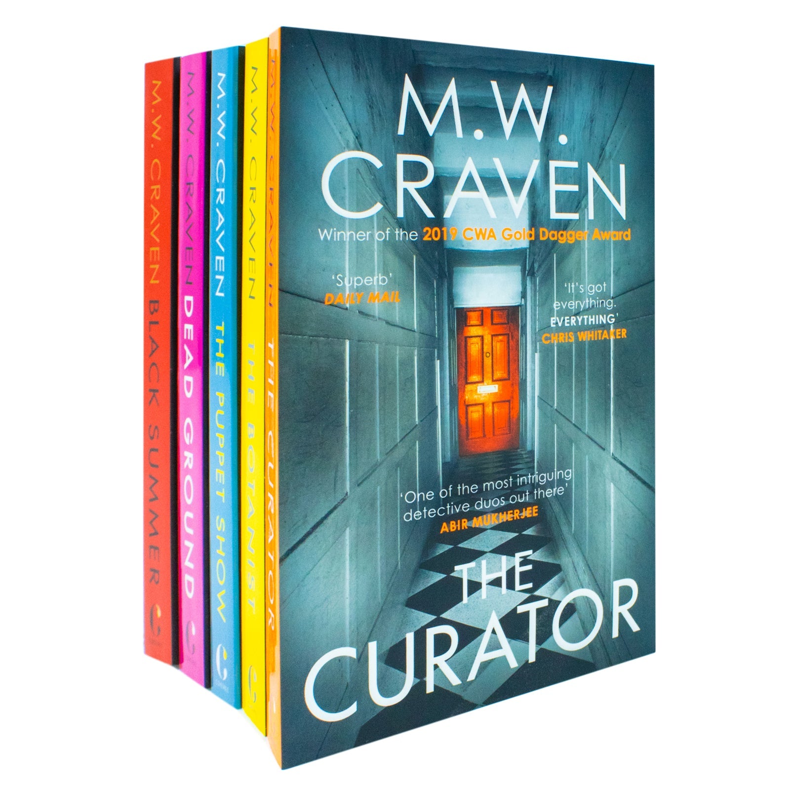 M. W. Craven 5 Book Set – The Curator, The Botanist, The Puppet Show, Dead Ground & Black Summer | Crime Thrillers, Mystery & Suspense Fiction Series