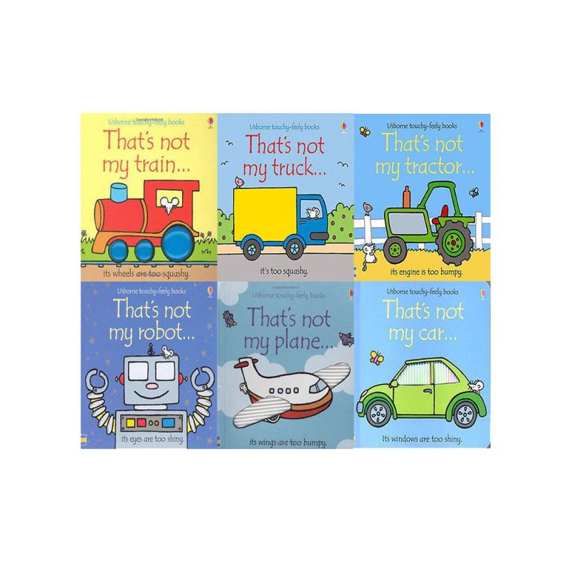 Thats not my Transport Collection 6 Book Set ( Train, Truck, Tractor, Robot, Plane, Car )