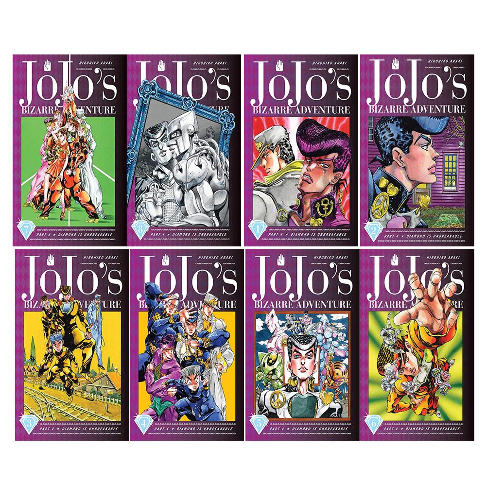 Jojos Bizarre Adventure Part 4 Diamond Is Unbreakable Vol 1-8 Collection 8 Books Set