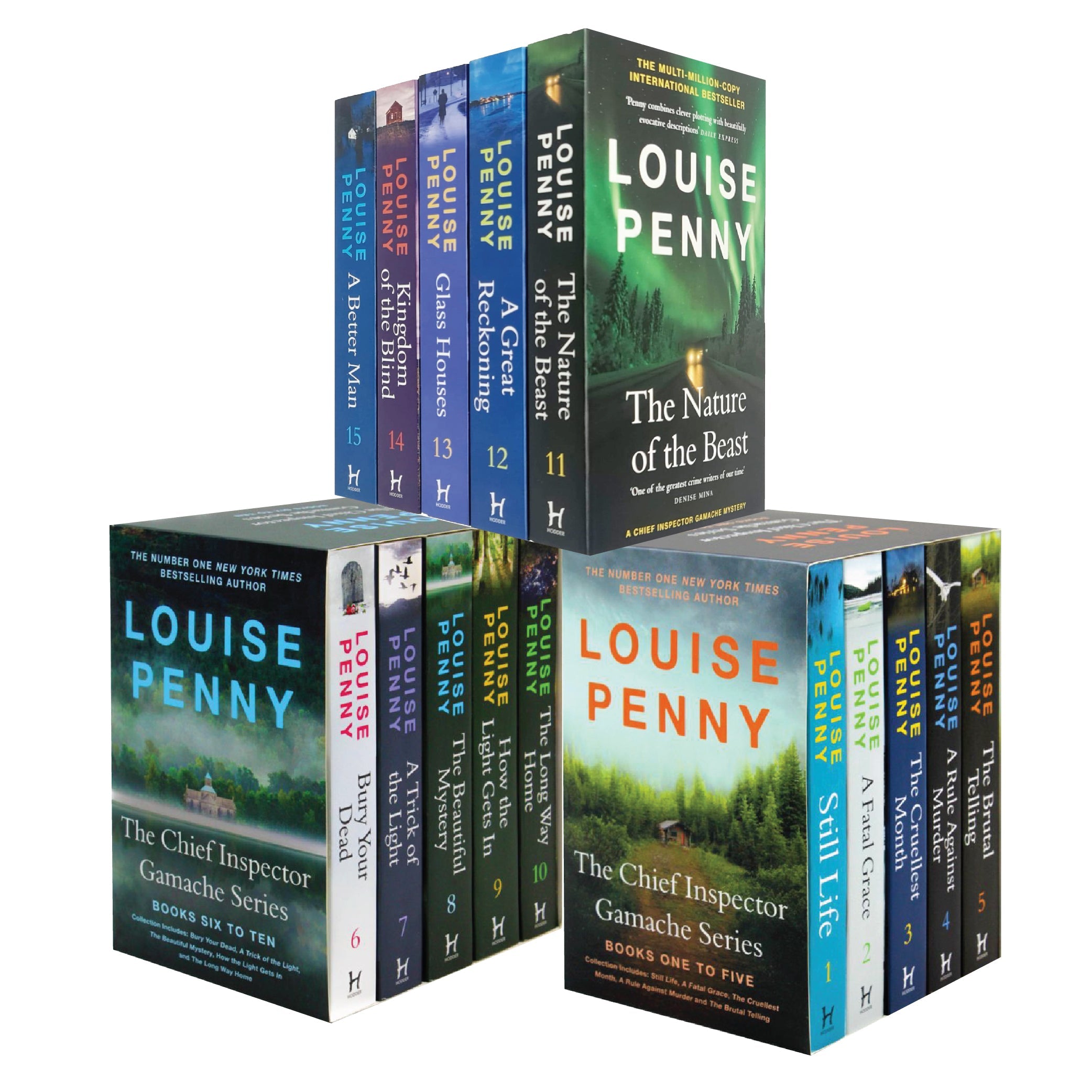 Louise Penny The Chief Inspector Gamache 1 - 15 Books Collection Set (Still Life, Bury your Dead, The Nature of the Beast And Many More!)