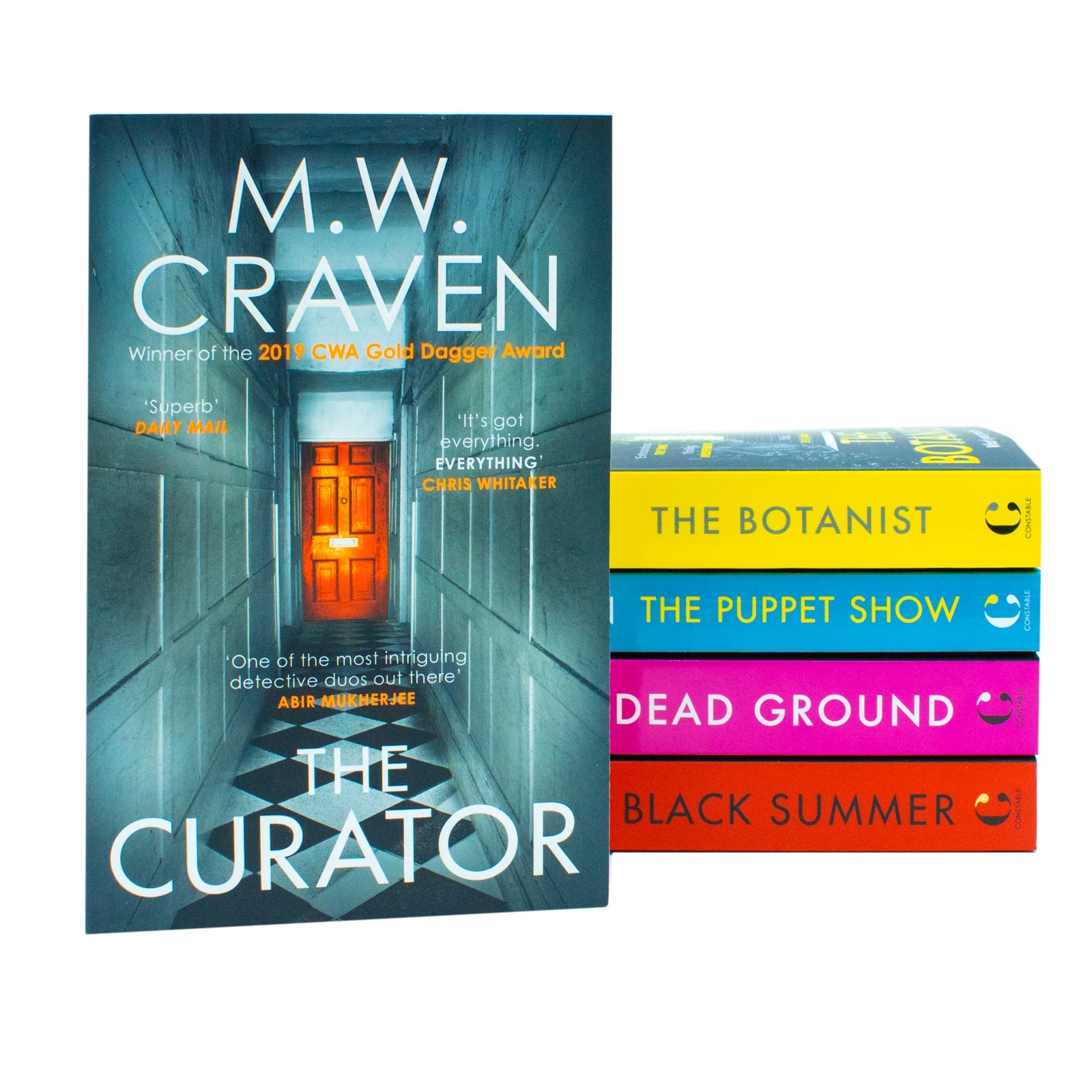 M. W. Craven 5 Book Set – The Curator, The Botanist, The Puppet Show, Dead Ground & Black Summer | Crime Thrillers, Mystery & Suspense Fiction Series