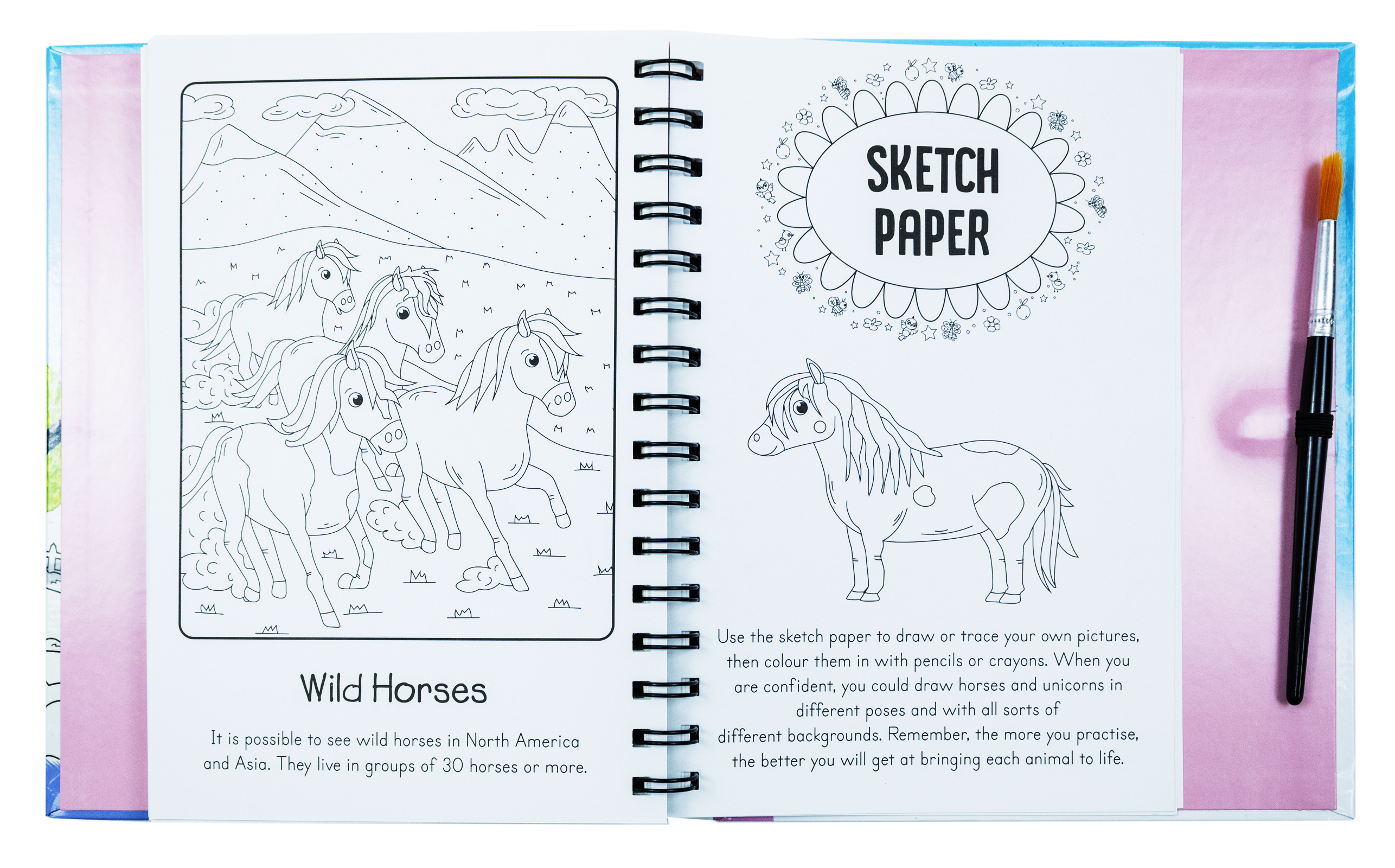 Magic Water Colouring Activity Collection 3 Book Set By Jenny Copper(Horses & Unicorns, Mermaids, Under the Sea)