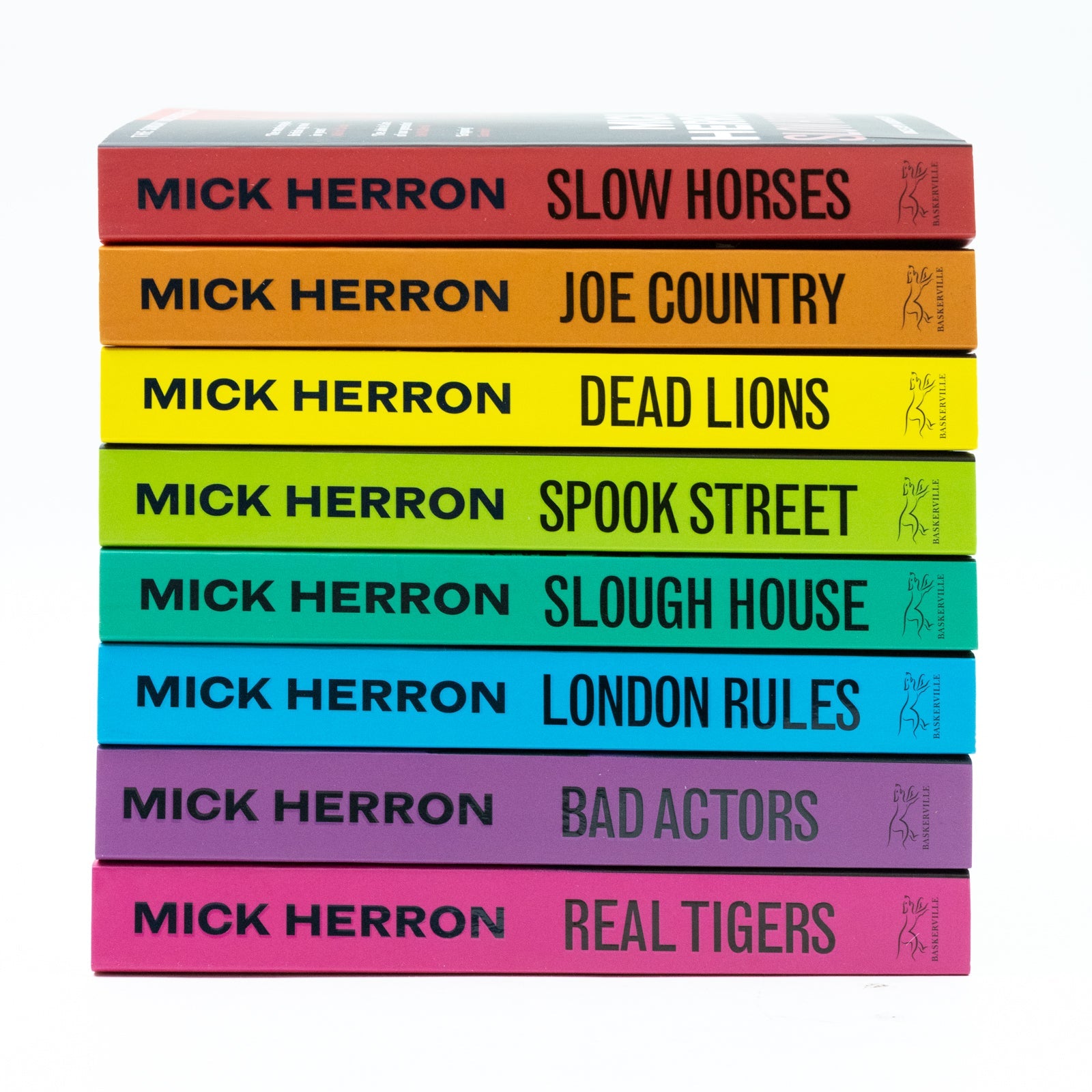 Slough House Thriller Series 8 Books Collection Set By Mick Herron (Slow Horses, Dead Lions, Real Tiger, Spook Street, London Rules, Joe Country, Slough House and Bad Actors)