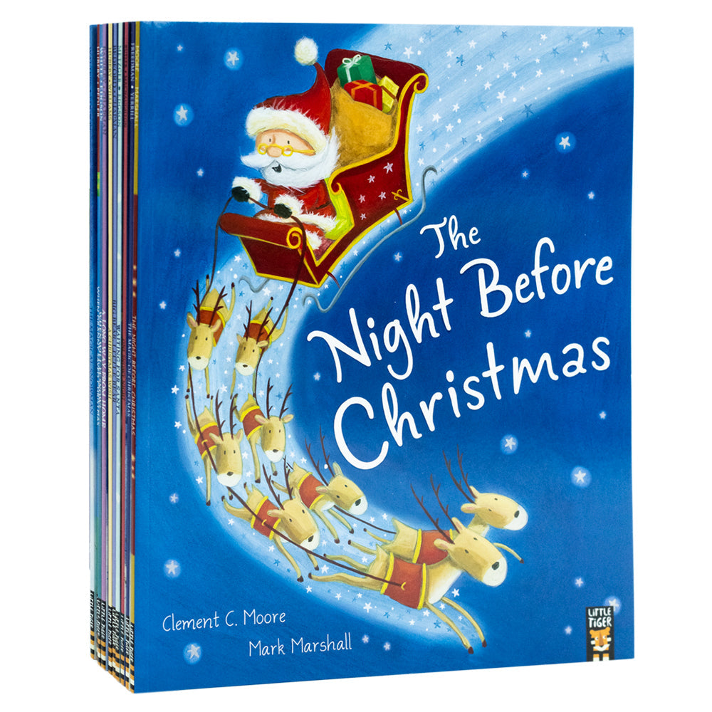 Children Christmas Storybook Collection 10 Books Set(The Night Before Christmas, The Magic Of Christmas, One Snowy Night, Waiting For Santa, Big Bear Little Bear, A Christmas Wish & More)