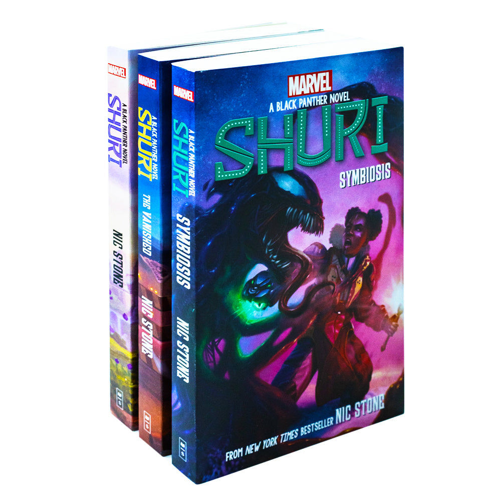 Marvel Black Panther Shuri Series 3 Books Collection Set By Nic Stone (Shuri: A Black Panther, The Vanished & Symbiosis)