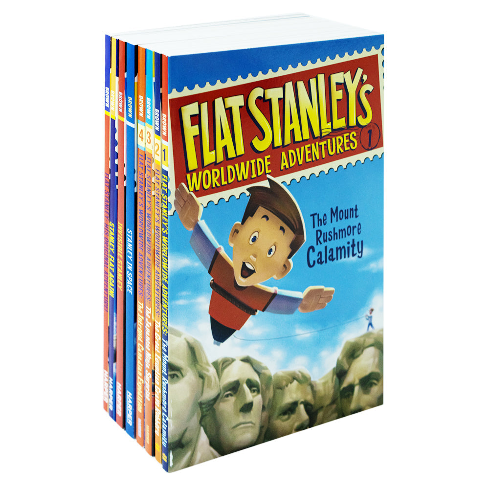 Flat Stanley Adventure Series Collection 8 Book Set