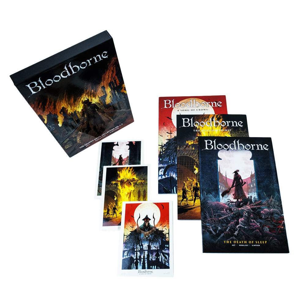 Bloodborne Series 3-Book Boxed Set by Ales Lot: The Death of Sleep, The Healing Thirst, A Song of Crows. Epic Fantasy Adventure, Mystery & Suspense