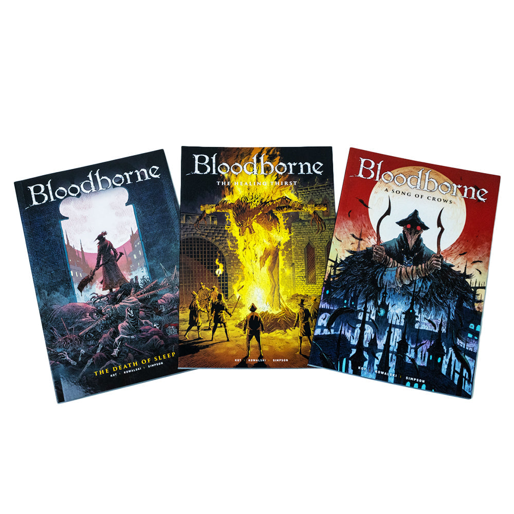 Bloodborne Series 3-Book Boxed Set by Ales Lot: The Death of Sleep, The Healing Thirst, A Song of Crows. Epic Fantasy Adventure, Mystery & Suspense