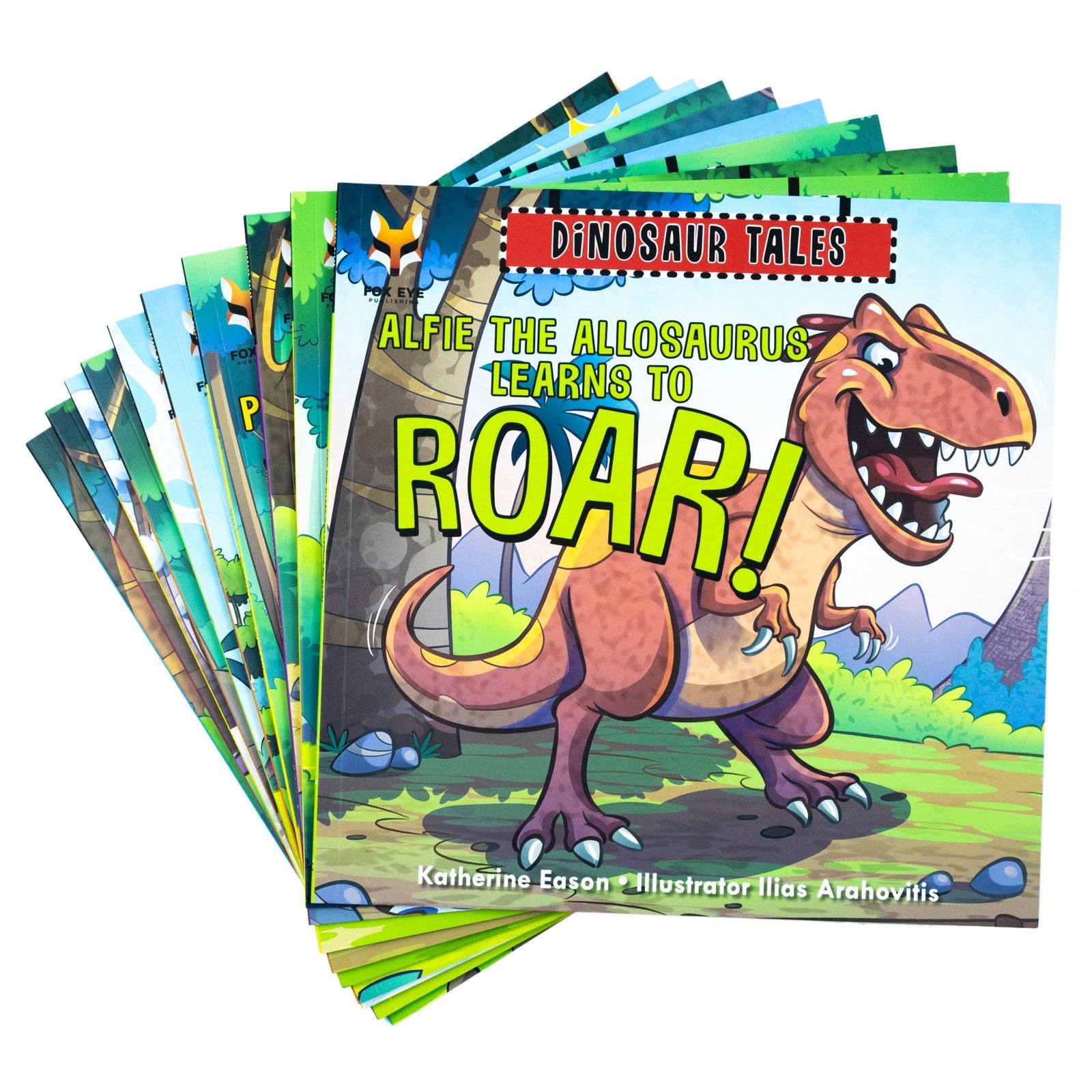 Dinosaur Tales 10 Picture Book Collection  (Alfie The Allosaurus Learn to Roar, Olivia The Oviraptor Makes A Difference & More