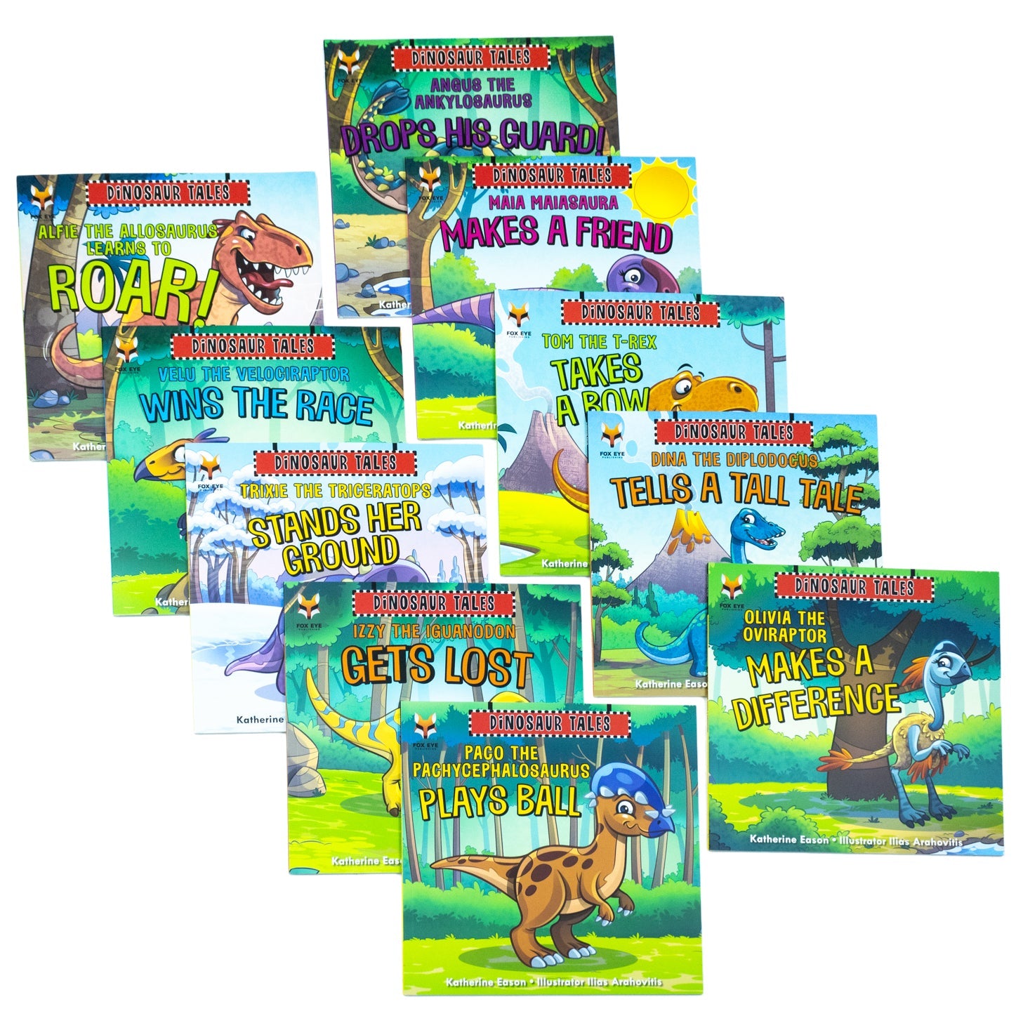 Dinosaur Tales 10 Picture Book Collection  (Alfie The Allosaurus Learn to Roar, Olivia The Oviraptor Makes A Difference & More