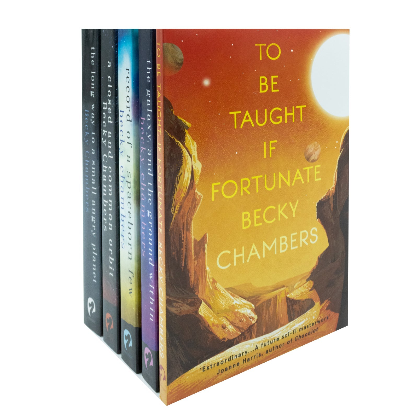 Wayfarers Series Collection 5 Books Set By Becky Chambers  (The Galaxy And The Ground Within, The Long Way to a Small, Angry Planet, A Closed and Common Orbit, Record of a Spaceborn Few & To Be Taught)